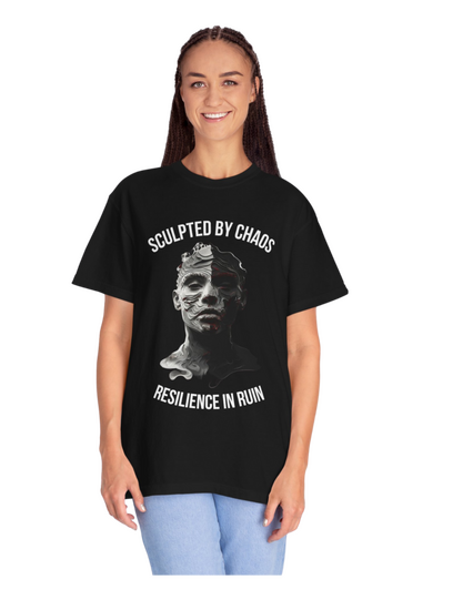 "Sculpted by Chaos with Layers of Silence"